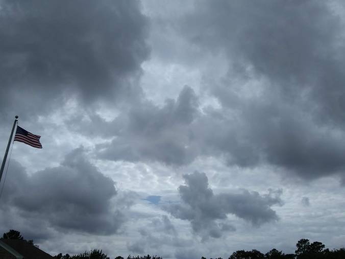 Grey skys May 2018 w flag